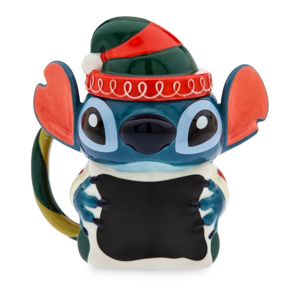 Stitch Holiday Mug with Lid – Lilo & Stitch-New in Box